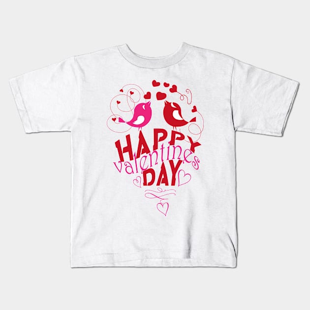 valentines day by chakibium Kids T-Shirt by chakibium